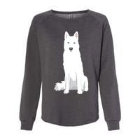 Beautiful White Siberian Husky Sweet White Snow Dog Womens California Wash Sweatshirt