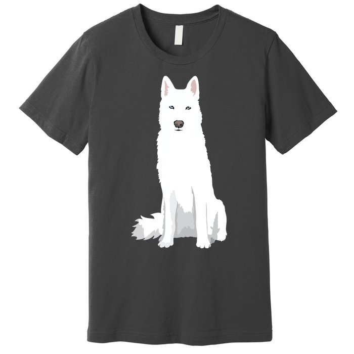 Beautiful White Siberian Husky Sweet White Snow Dog Premium T-Shirt