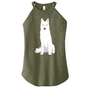 Beautiful White Siberian Husky Sweet White Snow Dog Women's Perfect Tri Rocker Tank