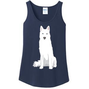 Beautiful White Siberian Husky Sweet White Snow Dog Ladies Essential Tank