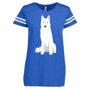 Beautiful White Siberian Husky Sweet White Snow Dog Enza Ladies Jersey Football T-Shirt