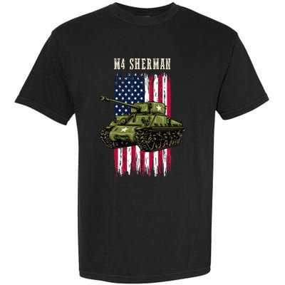 Best Ww2 Tank M4 Sherman A Wwii Army Tank For Military Garment-Dyed Heavyweight T-Shirt