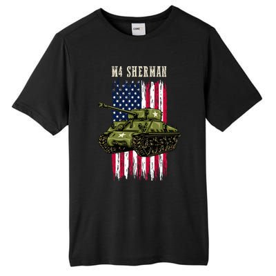 Best Ww2 Tank M4 Sherman A Wwii Army Tank For Military Tall Fusion ChromaSoft Performance T-Shirt