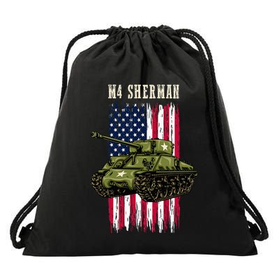 Best Ww2 Tank M4 Sherman A Wwii Army Tank For Military Drawstring Bag