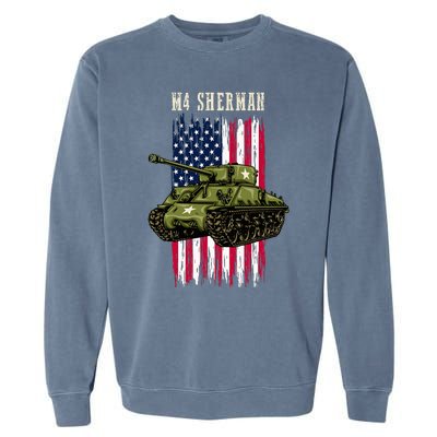 Best Ww2 Tank M4 Sherman A Wwii Army Tank For Military Garment-Dyed Sweatshirt