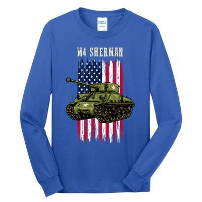 Best Ww2 Tank M4 Sherman A Wwii Army Tank For Military Tall Long Sleeve T-Shirt