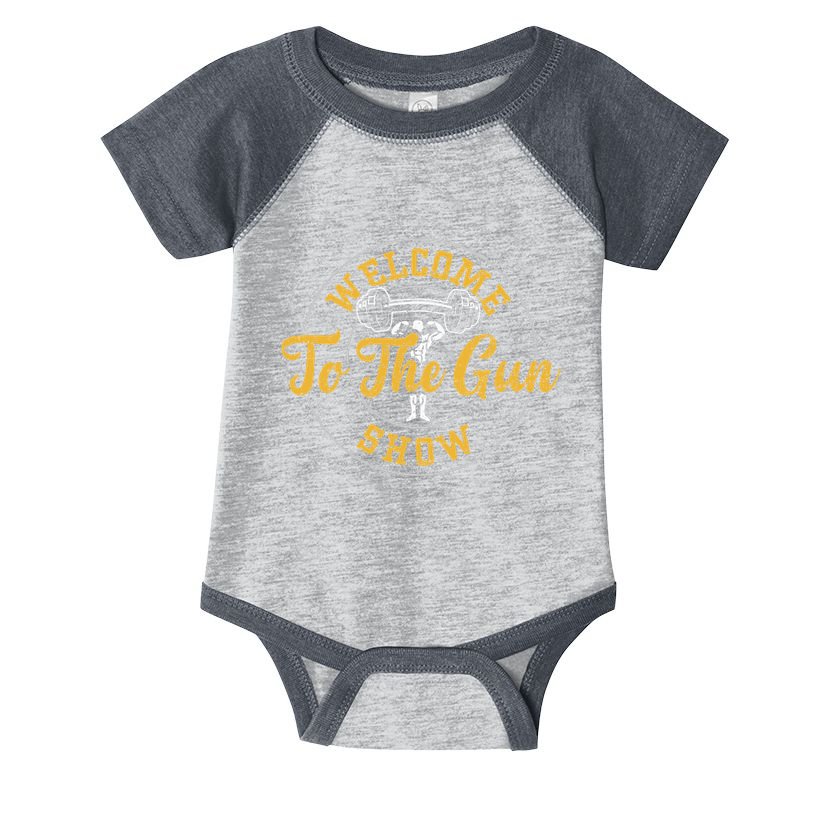 Bodybuilding Welcome To The Gun Show Gym Sayings Infant Baby Jersey Bodysuit