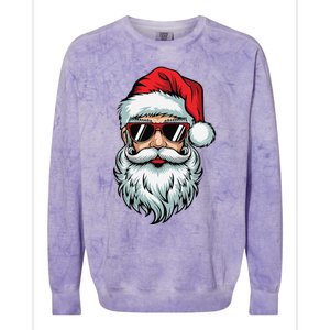 Bruh What The Sigma Santa Christmas Funny Meme Xmas Rizz Colorblast Crewneck Sweatshirt