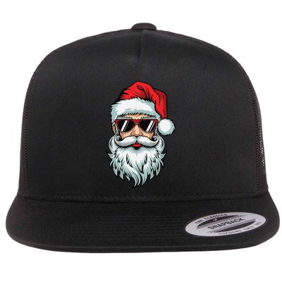 Bruh What The Sigma Santa Christmas Funny Meme Xmas Rizz Flat Bill Trucker Hat