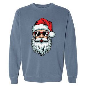 Bruh What The Sigma Santa Christmas Funny Meme Xmas Rizz Garment-Dyed Sweatshirt