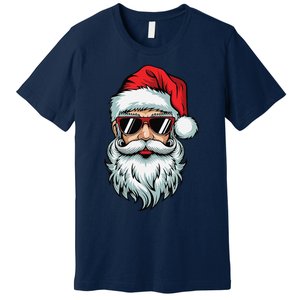 Bruh What The Sigma Santa Christmas Funny Meme Xmas Rizz Premium T-Shirt