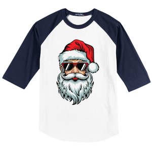 Bruh What The Sigma Santa Christmas Funny Meme Xmas Rizz Baseball Sleeve Shirt