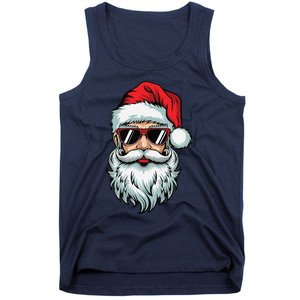 Bruh What The Sigma Santa Christmas Funny Meme Xmas Rizz Tank Top