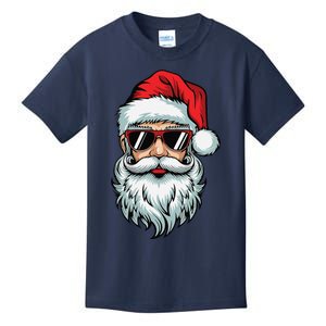 Bruh What The Sigma Santa Christmas Funny Meme Xmas Rizz Kids T-Shirt