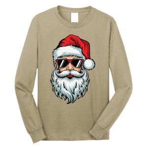 Bruh What The Sigma Santa Christmas Funny Meme Xmas Rizz Long Sleeve Shirt