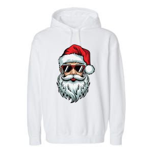 Bruh What The Sigma Santa Christmas Funny Meme Xmas Rizz Garment-Dyed Fleece Hoodie