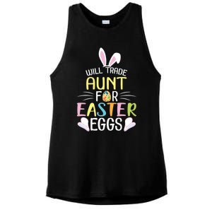 Bunny Will Trade Aunt For Easter Eggs Candy Happy To Me You Cool Gift Ladies PosiCharge Tri-Blend Wicking Tank