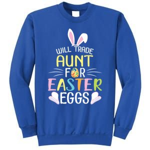 Bunny Will Trade Aunt For Easter Eggs Candy Happy To Me You Cool Gift Sweatshirt