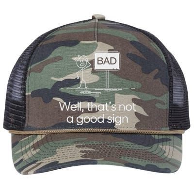 Bad Well ThatS Not A Good Sign Retro Rope Trucker Hat Cap