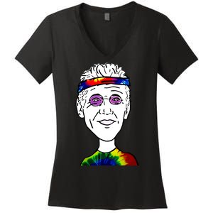 Bill Walton Tie Dye Women's V-Neck T-Shirt