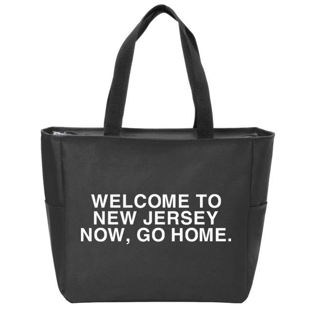 Bleachers Welcome To New Jersey Now Go Home Zip Tote Bag