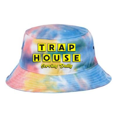 Black Waffle TrapHouse Serving Daily Tie Dye Newport Bucket Hat