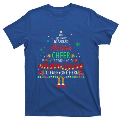 Best Way To Spread Christmas Cheer Is Teaching Fourth Grade Cute Gift T-Shirt