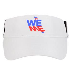 Blue Wave Trump Kamala Election We Me Adult Drive Performance Visor