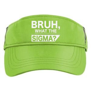 Bruh What The Sigma Meme Funny Sigma Male Adult Drive Performance Visor