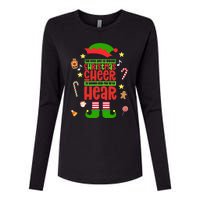 Best Way To Spread Christmas Cheer Elf Hat Shoes Candy Funny Womens Cotton Relaxed Long Sleeve T-Shirt