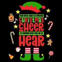 Best Way To Spread Christmas Cheer Elf Hat Shoes Candy Funny Sustainable Bucket Hat