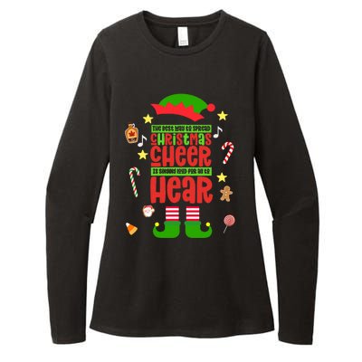 Best Way To Spread Christmas Cheer Elf Hat Shoes Candy Funny Womens CVC Long Sleeve Shirt