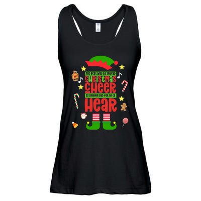 Best Way To Spread Christmas Cheer Elf Hat Shoes Candy Funny Ladies Essential Flowy Tank