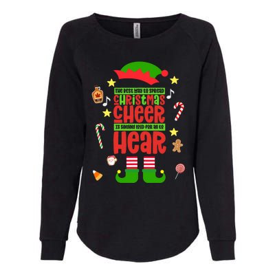 Best Way To Spread Christmas Cheer Elf Hat Shoes Candy Funny Womens California Wash Sweatshirt