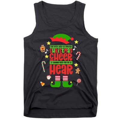 Best Way To Spread Christmas Cheer Elf Hat Shoes Candy Funny Tank Top