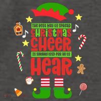 Best Way To Spread Christmas Cheer Elf Hat Shoes Candy Funny Vector Backpack