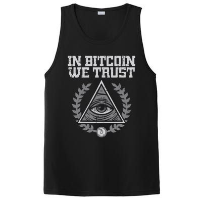 Bitcoin We Trust Funny Btc Crypto Cryptocurrency PosiCharge Competitor Tank