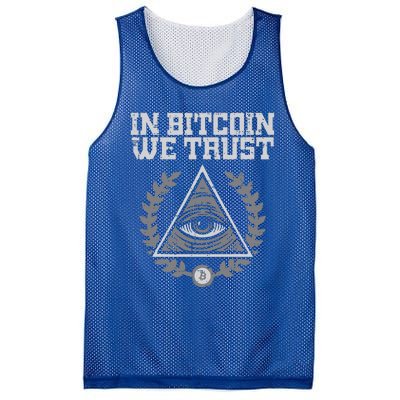 Bitcoin We Trust Funny Btc Crypto Cryptocurrency Mesh Reversible Basketball Jersey Tank