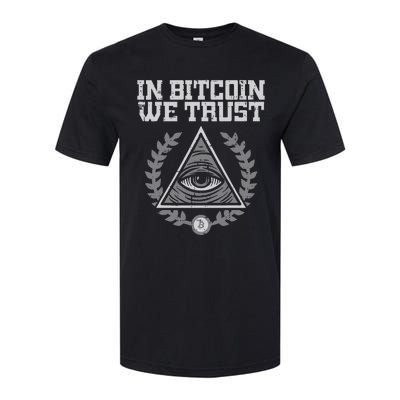 Bitcoin We Trust Funny Btc Crypto Cryptocurrency Softstyle CVC T-Shirt