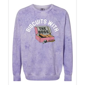 Biscuits With The Boss Colorblast Crewneck Sweatshirt