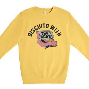 Biscuits With The Boss Premium Crewneck Sweatshirt