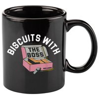 Biscuits With The Boss 11oz C Handle Ceramic Mug