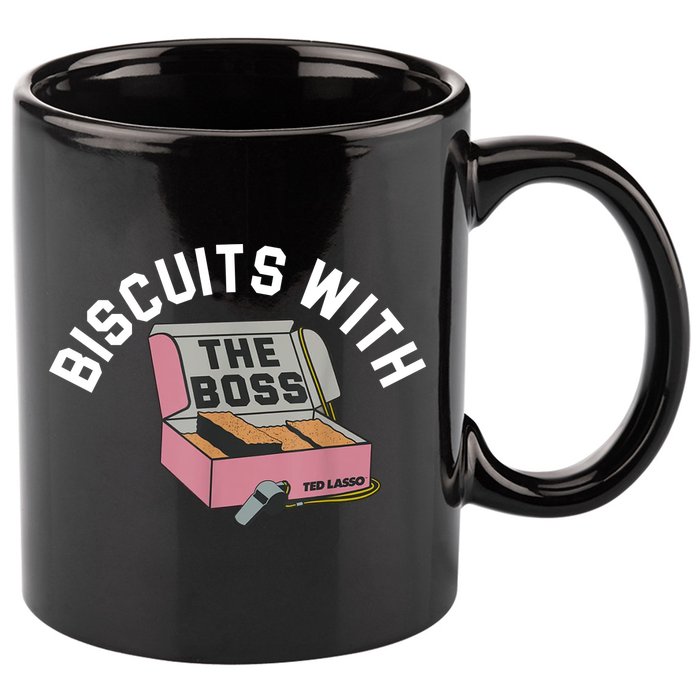 Biscuits With The Boss 11oz C Handle Ceramic Mug