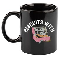 Biscuits With The Boss 11oz C Handle Ceramic Mug