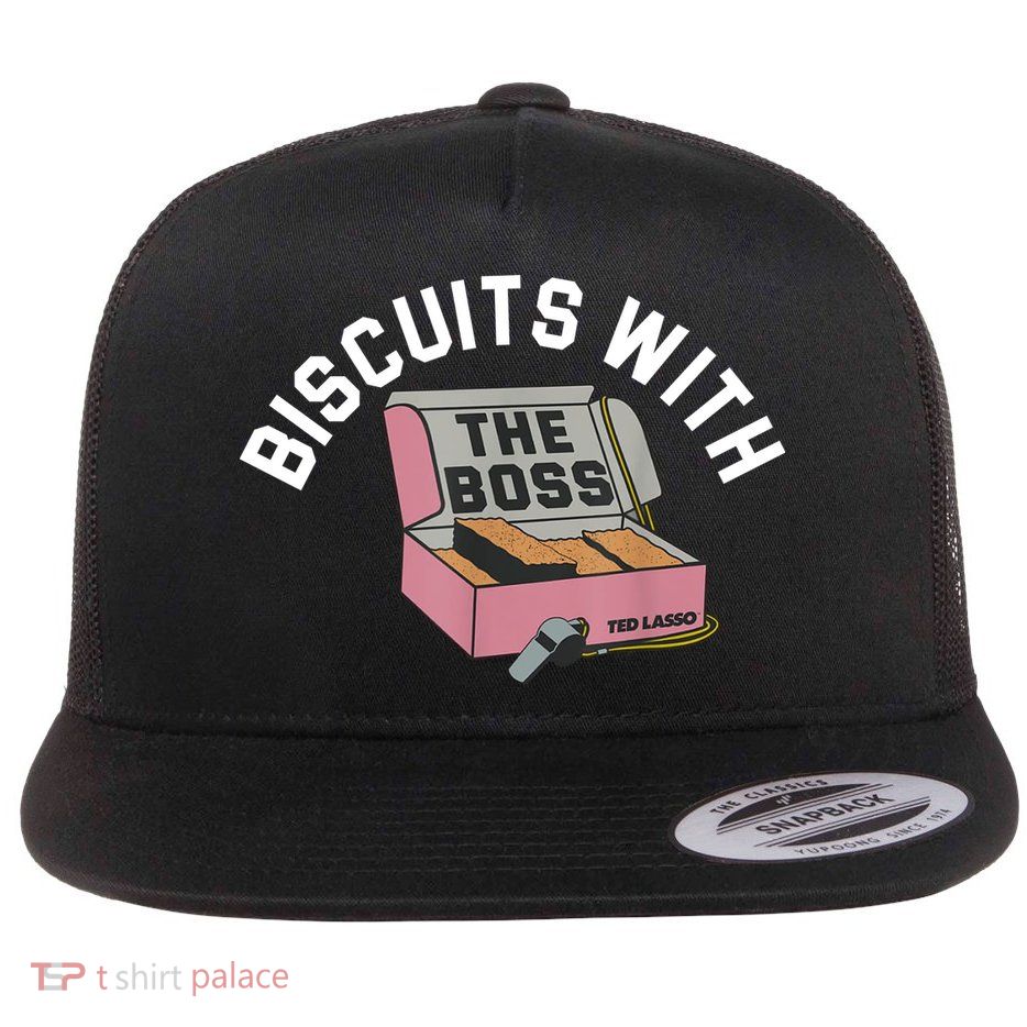 Biscuits With The Boss Flat Bill Trucker Hat