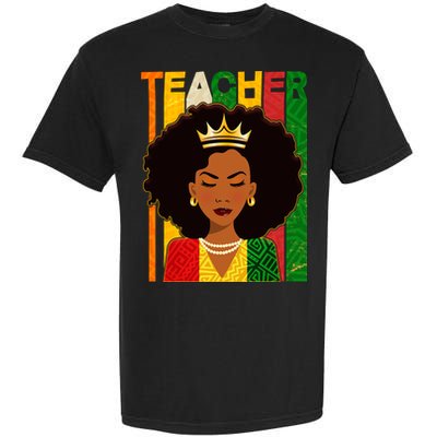 Black Woman Teacher African Black American History Garment-Dyed Heavyweight T-Shirt
