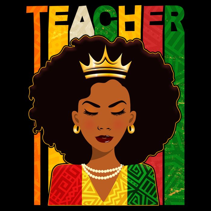 Black Woman Teacher African Black American History Poster