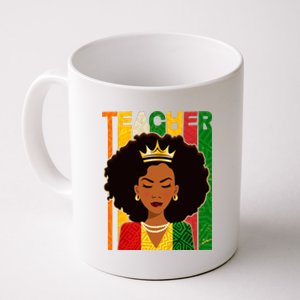 Black Woman Teacher African Black American History Coffee Mug