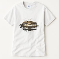 Bear Wildlife Trees Outdoors Nature Retro Forest Graphic Tall T-Shirt
