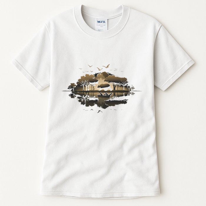 Bear Wildlife Trees Outdoors Nature Retro Forest Graphic Tall T-Shirt